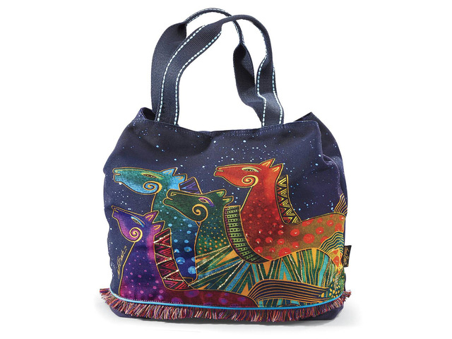 Women's Laurel Prancing Mares Large Scoop Shoulder Tote Bag, 20' x 5.5' x 15'