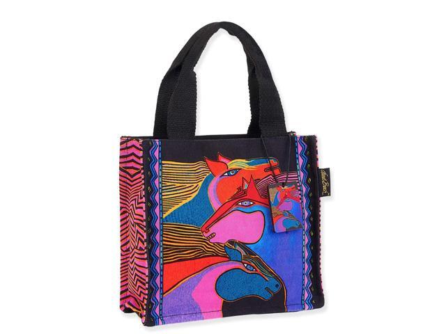Laurel Burch Wild Stallions Small Handbag Tote Bag, 10' x 3.5' x 9.5'