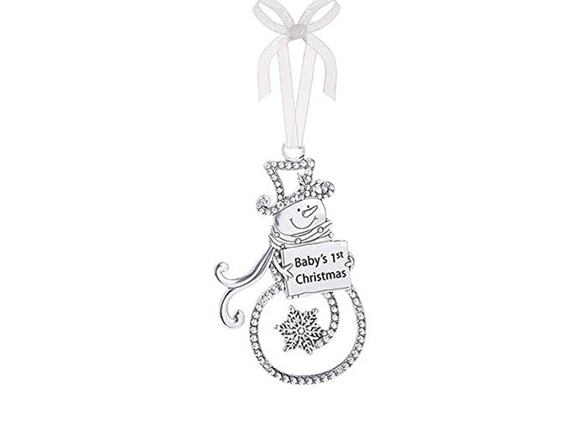 Ganz Ornament - Baby's 1st Christmas - Silver