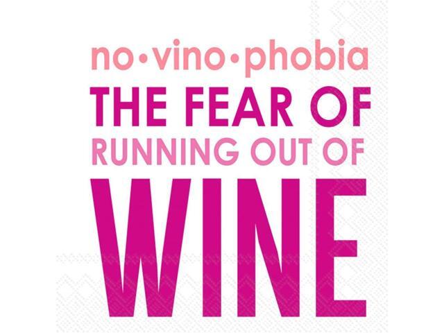 Boston International 5 x 5 in. Paper Cocktail Napkin Novinophobia - Pack of 20