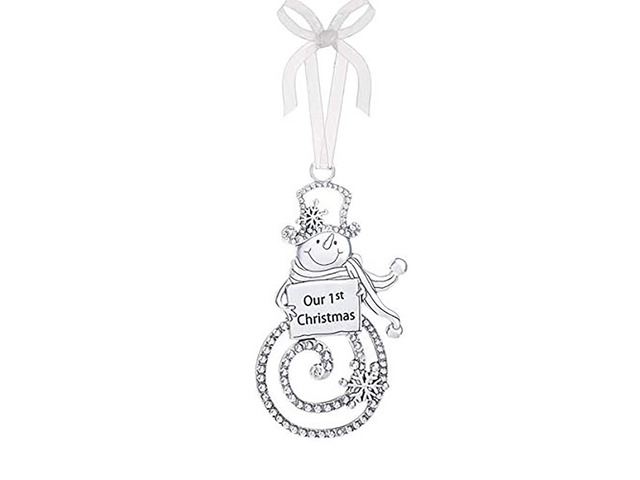 Ganz Ornament - Our 1st First Christmas - Silver