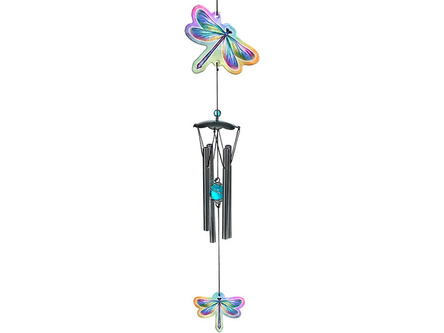 Spoontiques Decorative Chimes for Yard and Garden, Dragonfly Wind Chime