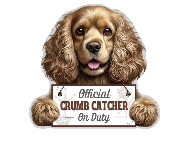 Pet Breed Sturdy Acrylic Chip Clip w Magnetic Backing, 4', Cocker Spaniel