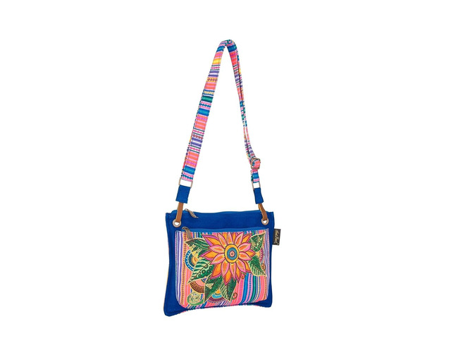 Women's Laurel Fleur Del Sol Flowers Crossbody Bag, 11.5 x 9.5