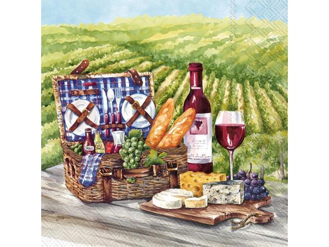 Boston International 5 x 5 in. Paper Cocktail Napkin Weinberg - Pack of 20