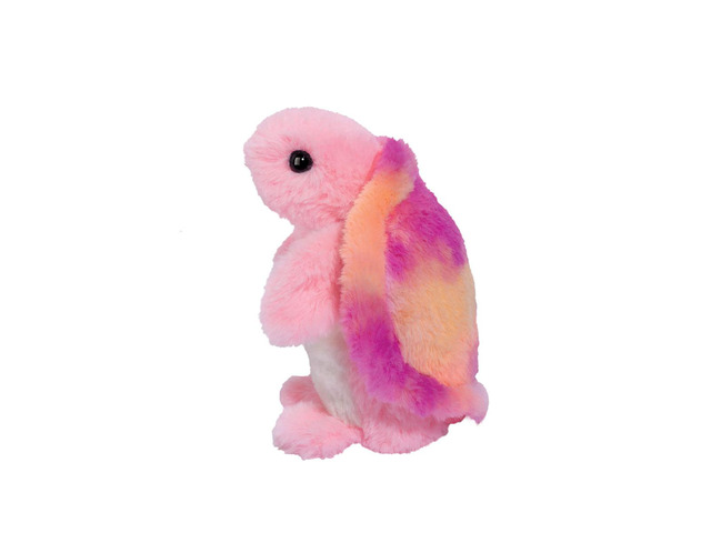 Douglas Lillie Pink Turtle Mini Tye Die Teal Plush Stuffed Animal Toy 5' Long