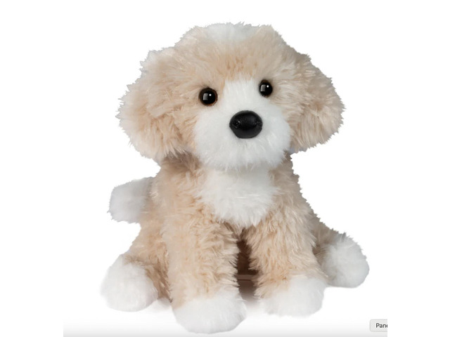 Douglas Toys Darcy Cream Golden Doodle Plush Stuffed Animal Toy, 9.5' Tall