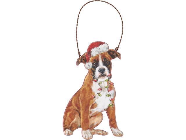 Primitives By Kathy Boxer with Holiday Lights Wooden Christmas Ornament