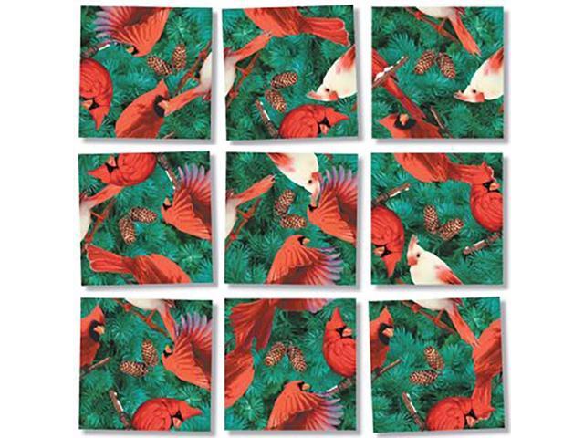 B Dazzle Cardinals Scramble Squares 9 Piece Puzzle