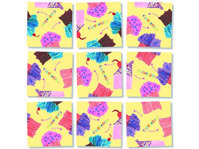 b. dazzle Scramble Squares Cupcakes Puzzle (9 Piece)