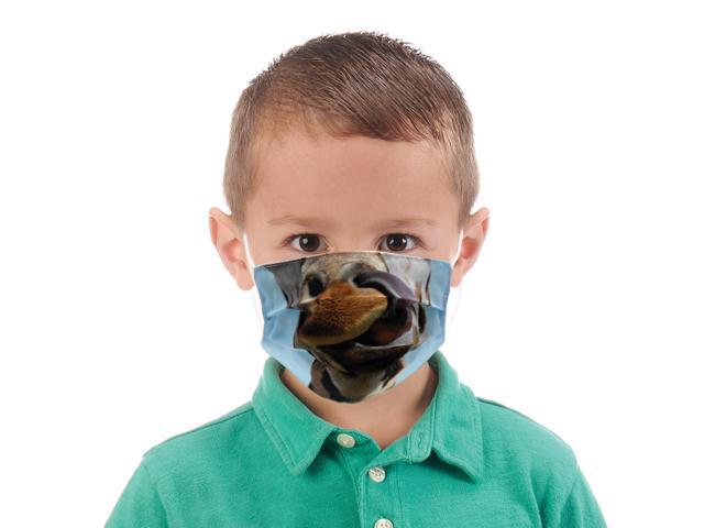 Wildlife Artists Fun Youth Animal Face Masks, Washable, Reusable - Giraffe