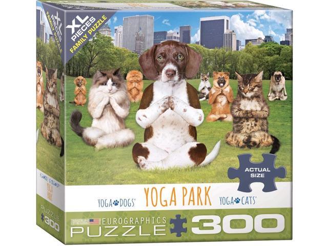 EuroGraphics Dogs and Cats Yoga Park Jigsaw Puzzle (300-Piece)