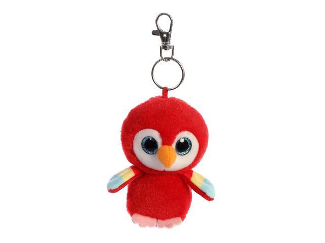 Aurora World Inc. YooHoo 3.5' Lora Scarlet Macaw Keychain Plush Stuffed Animal