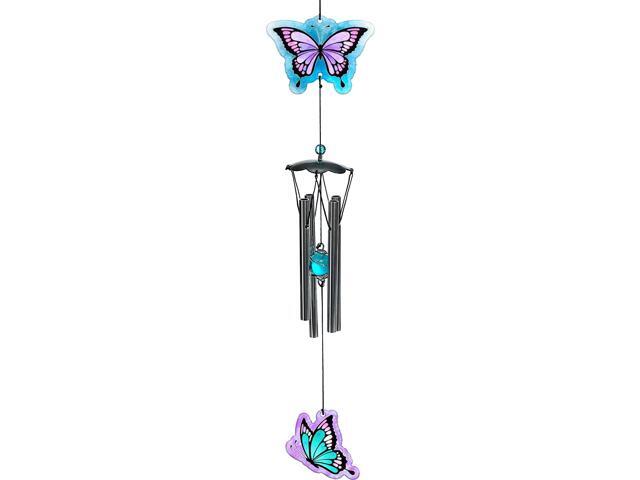 Spoontiques Decorative Chimes for Yard and Garden, Butterfly Wind Chime