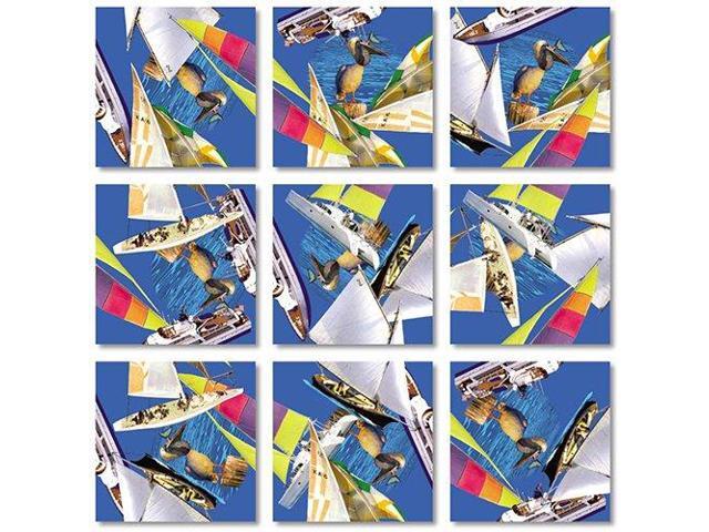 B Dazzle Boating Scramble Squares 9 Piece Puzzle
