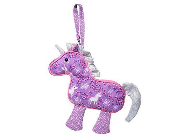 Douglas Toys Fantasy Garden Purple Unicorn Wristlet Purse Sillo-ette