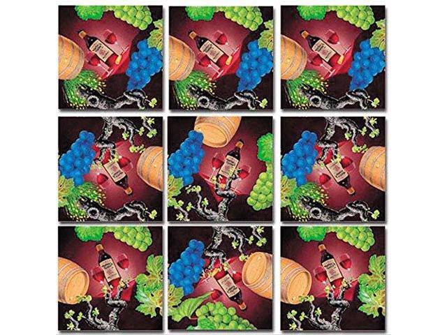 B Dazzle Vin Vino Wein Wine Scramble Squares 9 Piece Puzzle