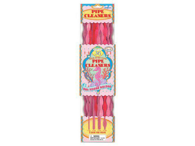 eeBoo Pipe Cleaners Craft Kit- Pink and Rose, Sea Horse