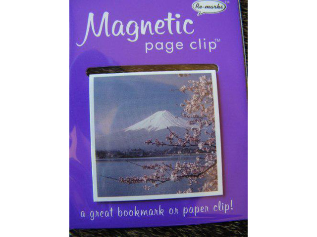 Travel Destinations Mount Fuji Single Magnetic Page Clip Bookmark By Re-marks