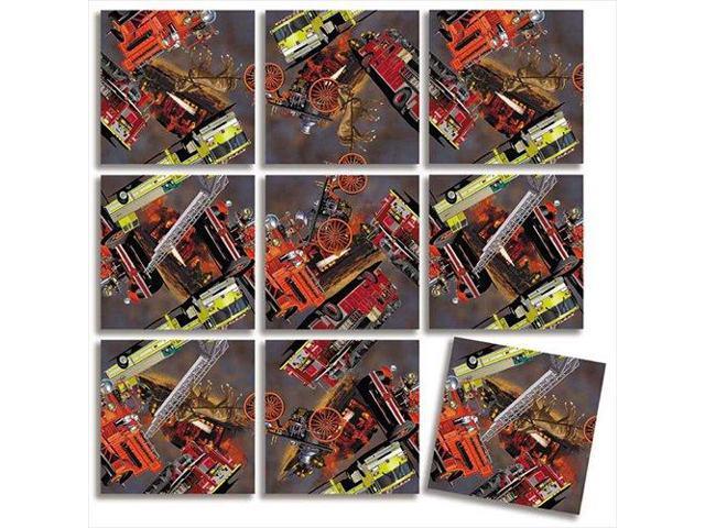 B Dazzle Firefighter Scramble Squares 9 Piece Puzzle