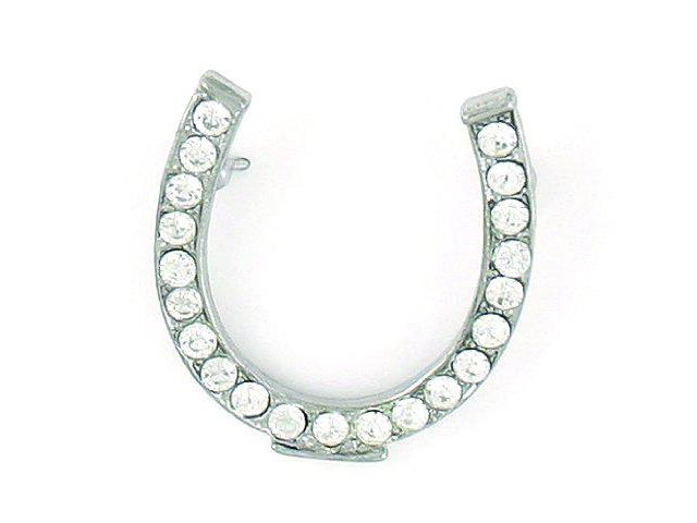 Finishing Touch Horseshoe Pin w/ Rhinestones