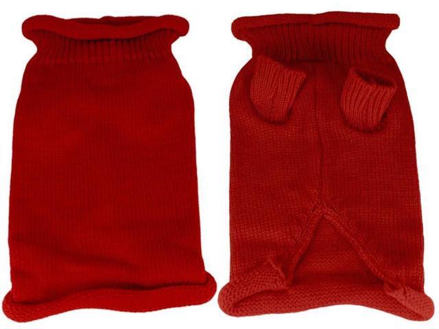 Mirage Pet Products Plain Knit Pet Sweater, X-Large, Red