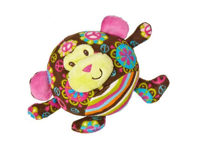 Mary Meyer Print Pizzazz Hugaroo 5.5' Round Peace Monkey Plush Stuffed Animal