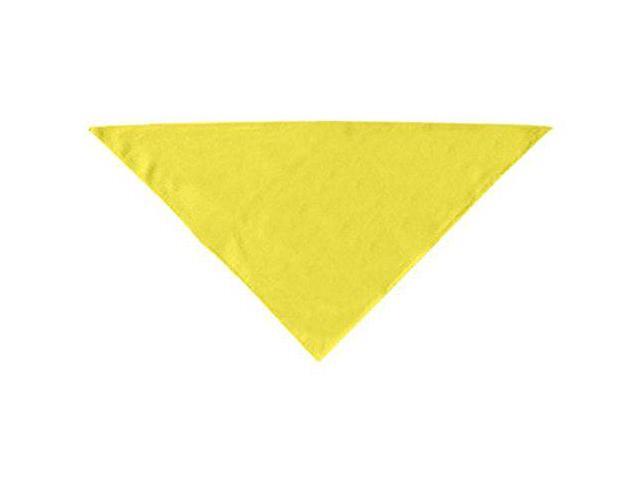 Dog Supplies Plain Bandana Yellow Small