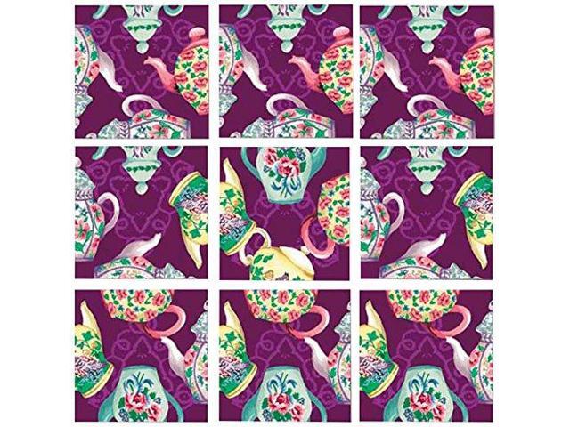 B Dazzle Teapots Scramble Squares 9 Piece Puzzle
