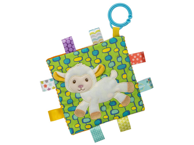 Mary Meyer Taggies Crinkle Me Baby Toy, Sherbet Lamb