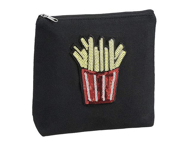 Ganz KABOOM! Patches - Black Cosmetic Bag, French Fries