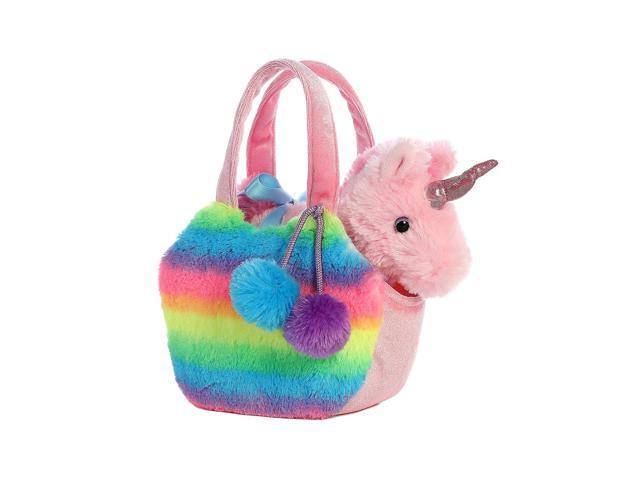 Aurora - Small Multi-Color Fancy Pals - 7' Rainbow Unicorn - Fashionable Stuffed Animal