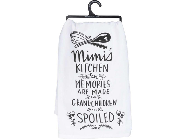 Primitives by Kathy 36916 LOL Made You Smile Dish Towel 28-Inches Square Mimi's Kitchen
