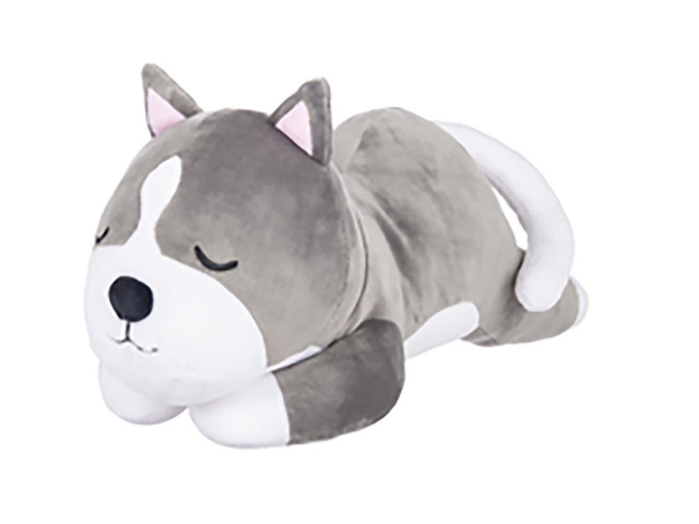 Ganz Meltimals Sleeping Lycra Dogs Plush Stuffed Animal, 15' - Husky