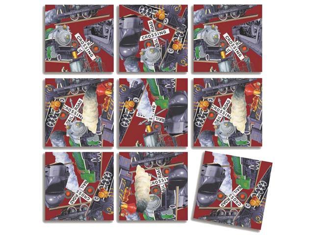 B Dazzle Pufferbellies Trains Scramble Squares 9 Piece Puzzle