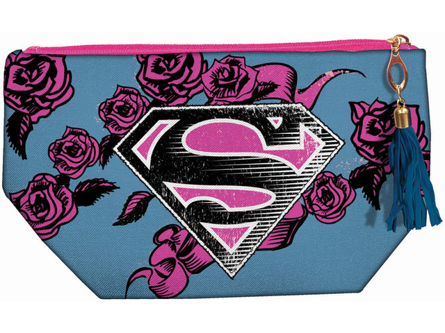 Spoontiques Cosmetic Accessory Bag, Superman Logo