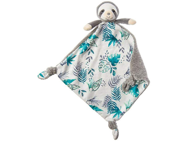 Mary Meyer Little Knottie Plush Toy, Sloth Blanket, 10' x 10'