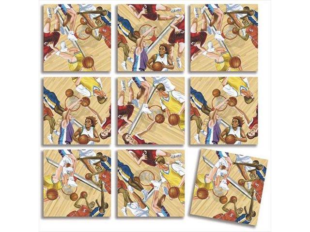 B Dazzle Hoops (Basketball) Scramble Squares 9 Piece Puzzle
