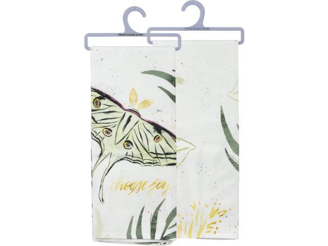 Primitives by Kathy 105260 Choose Joy Cotton Dish Towel, 28-Inch