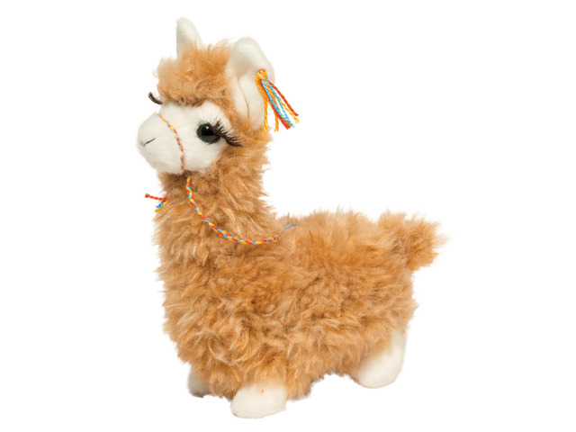 Douglas Toys Lil' Wooly Llama Cuddle Toy Stuffed Animal, Small, 6'