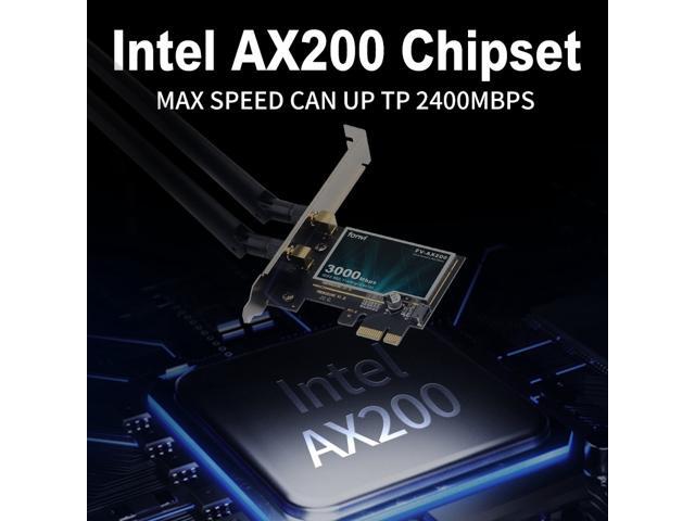 fenvi PCE-AX200 Wireless AX3000 PCIe Desktop WiFi 6 Adapter Intel AX200, 802.11AX,Up to 2400Mbps(5Ghz), 574M(2.4Ghz), Bluetooth 5.2, MU-MIMO,...