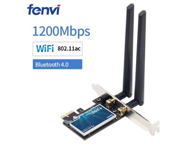 Fenvi AC1200 Wireless PCIe WiFi Card Dual Band PCI Express Wi-Fi Adapter Bluetooth 4.0, Up to 867M(5Ghz), 300Mbps(2.4Ghz), 802.11ac WI-FI BT 4.0...