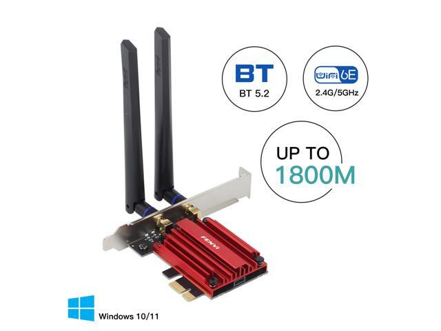 Fenvi AX1800 WiFi 6 PCIe Wireless Card,1800Mbps 802.11 ax/ac Wi-Fi6 Network Wlan,2.4Ghz/5.8Ghz,Blue-tooth 5.2,OFDMA, 2x2 MU-MiMO and WPA3,wifi6...