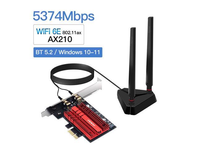 fenvi FV-AXE3000Pro Tri-Band 5400M WiFi 6E 5G/6GHz PCIe WiFi Card,802.11ax WiFi6 Network,BT 5.2,AX210 Wireless WLAN...