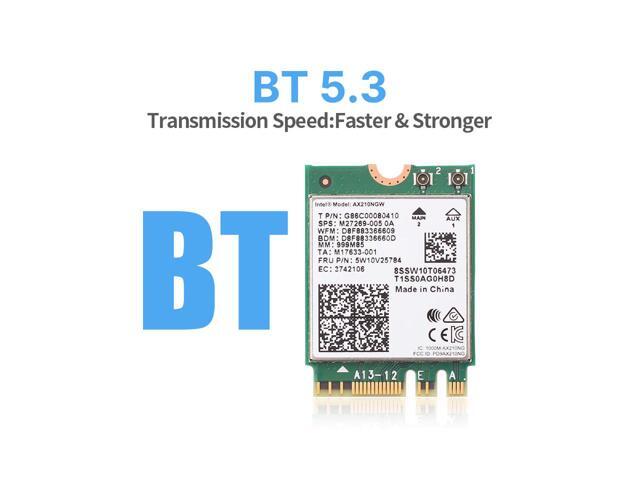 Fenvi Wi-Fi 6E AX210 802.11ax WiFi Card Tri-Band 2400Mbps 5G/6G Wireless Module MU-MIMO for Laptop,With Intel AX210NGW,Bluetooth 5.3,Internal WiFi...