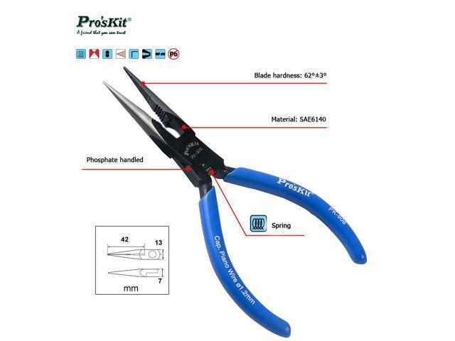 8PK-906 1.2mm Needle-Nose Pliers Steel Cutting Nippers Precision long reach Needle Cutting Tool