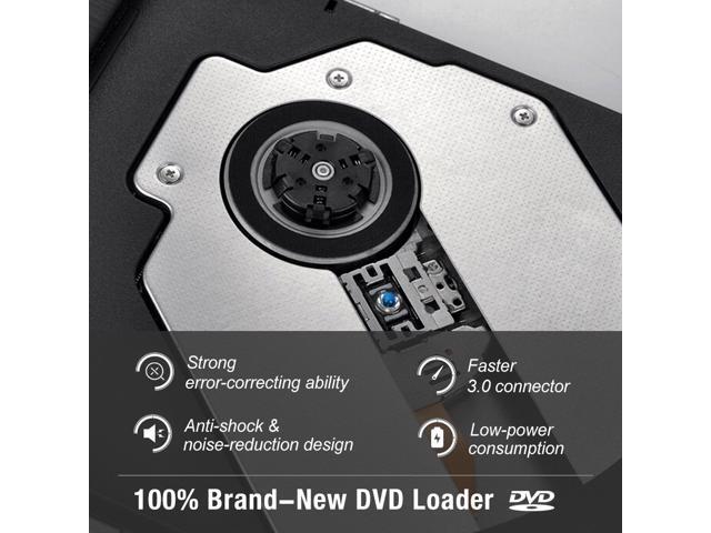 USBC Type C USB 3.0 External Aluminum DVD Burner DVD Writer DVD Player CD Drive DVD Rewriter with Lightscribe Compatible for Laptop and Desktop PC...