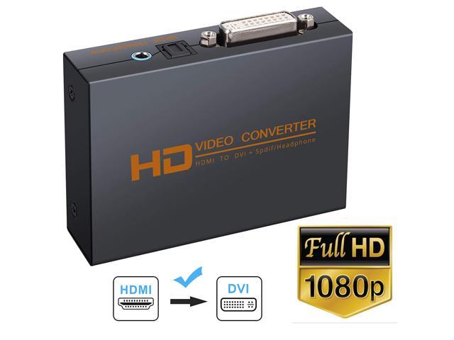 HDMI to DVI Audio Extractor Converter Digital to Analog with SPDIF Toslink Optical 3.5mm jack out Adapter Support DTS AC3 LPCM/PCM ETC 2.0ch/5.1ch