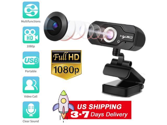 US inventory 1080p HD Webcam, 1920 * 1080 Dynamic Resolution USB Desktop Laptop Camera, Mini Plug and Play Video Calling Computer Camera, Built-in.