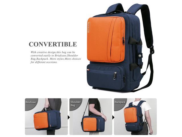 ESTONE Notebook Backpack for up to for Up to 17.3 Inches Macbook Pro Retina Apple Macbook Mini Asus DELL HP Samsung Sony Laptop Notebook, Orange